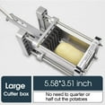 thumbnail image 4 of Sopito French Fry Cutter for Potatoes, Stainless Steel Professional Potato Cutter with 1/2inch Blade, 4 of 10