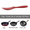 thumbnail image 5 of 8.7" Silicone Soup Ladle Spoon Wood Hand Restaurant Kitchen Scoop Utensil Cooking Supplies Red, 5 of 7