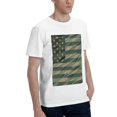 thumbnail image 2 of Bingfone Jungle Green Camo Usa Flag Men'S Loose Fit Short-Sleeve Pocket T-Shirt, 2 of 7