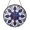 Acrylic 3.5 Inch, variant on Blue Floral Art Glass Suncatcher – Decorative Pattern Window Hanging