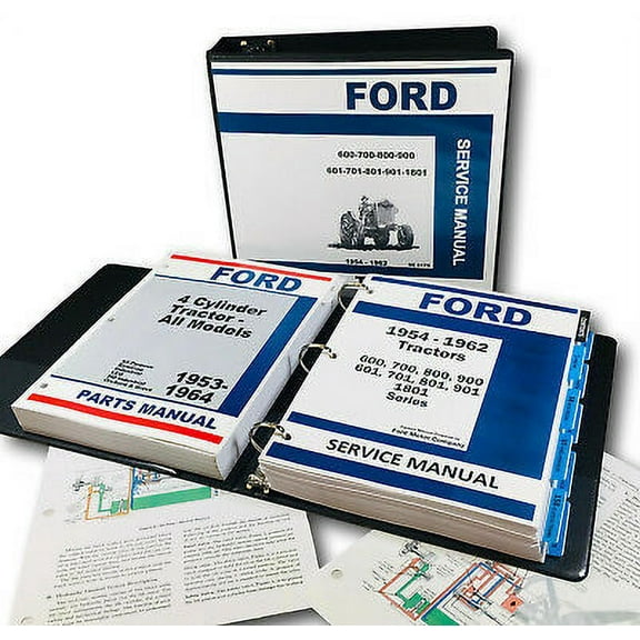 Ford 600 700 800 900 601 701 801 901 1801 Tractor Service Parts Manual Catalog