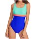 thumbnail image 1 of TOYFUNNY Bikini de una pieza con estampado sólido para mujer, traje de baño push-up, 1 of 6