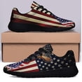 thumbnail image 3 of Doberman American flag Patriot Shoes Sneakers Black Size 9.5, 3 of 7