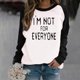 thumbnail image 1 of ICHUANYI Liquidación Moda Mujer Manga Larga Cuello Redondo Impreso Blusa Casual Jersey Tops ICHUANYI WER202308232319, 1 of 5