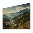 thumbnail image 2 of Designart "Landscape of the Great Smoky Mountains in the USA IV" Landscapes Print on Natural Pine Wood, 2 of 5