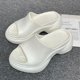 thumbnail image 1 of Sandalias cómodas para mujer, sandalias de playa con aumento, sandalias de verano de tiro alto, antideslizantes, con punta envuelta, para usar en la playa al aire libre, 1 of 6