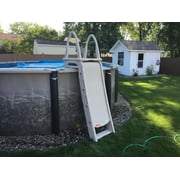 confer plastics a-frame 7200 above ground adjustable pool roll-guard safety ladder