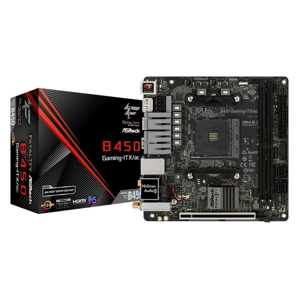 Asrock Mini Itx Motherboard B450 Gaming Itx Ac Walmart Com Walmart Com