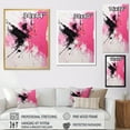 thumbnail image 4 of Designart "Abstract Fusion In Gold And Purple II" Fuschia Floater Framed Canvas Prints, 4 of 5
