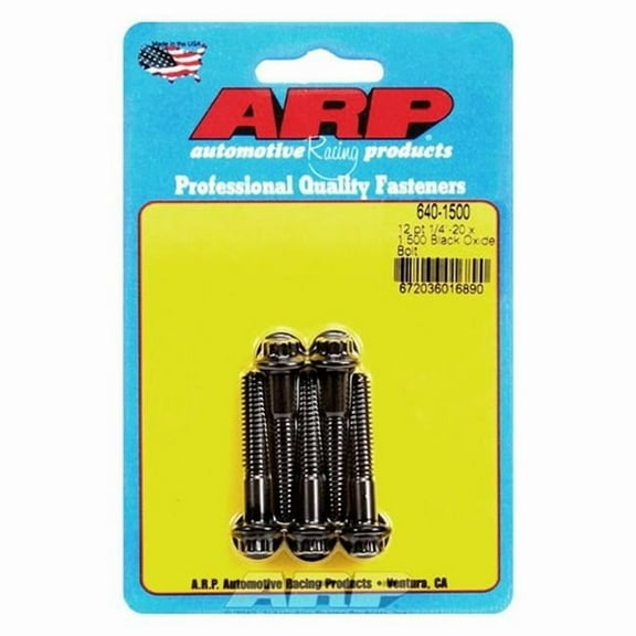 ARP 1/4 in.-20 RH Thread, 1.500 in 12 Point Bolts - Set of 5