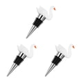 thumbnail image 6 of Masteelf 3pcs Wine Stopper Bottle Stopper Swan Figurines Wine Saver Reusable Wine Stopper For Bar Holiday Party Wedding Christmas Halloween, 6 of 8