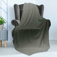 thumbnail image 4 of Ombre Soft Flannel Fleece Blanket, Smoke Fog Mist Fume Theme Inspired Grey Colored Modern Design Artwork Digital Print, Cozy Plush for Indoor and Outdoor Use, 50" x 60", Black Grey, by Ambesonne, 4 of 5