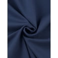 thumbnail image 5 of Unique Bargains Robe Fourreau Femme Col en V Travail Peplum Robe Crayon Bleu Marine TTG, 5 of 5