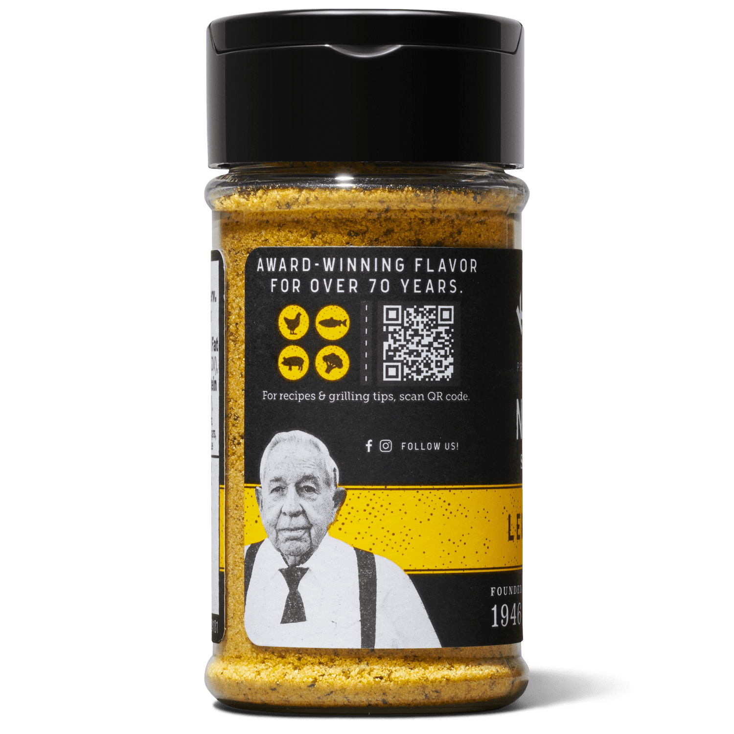 Kinder's Lemon Pepper No Salt Seasoning & Rub, 2.6 oz