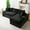 Black, variant on Velvet Versatile Sofa, Convertible Twin-Seat with Right Chaise Lounge (Plush Reclining Right Lounger for Comfort), Featuring Face-To-Face Seating, Switchable Between L-Shape and Straight (Black)