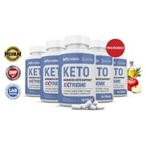 (5 Pack) Microbio Keto ACV Extreme Pills 1675mg Alternative to Gummies Dietary Supplement 300 Capsules