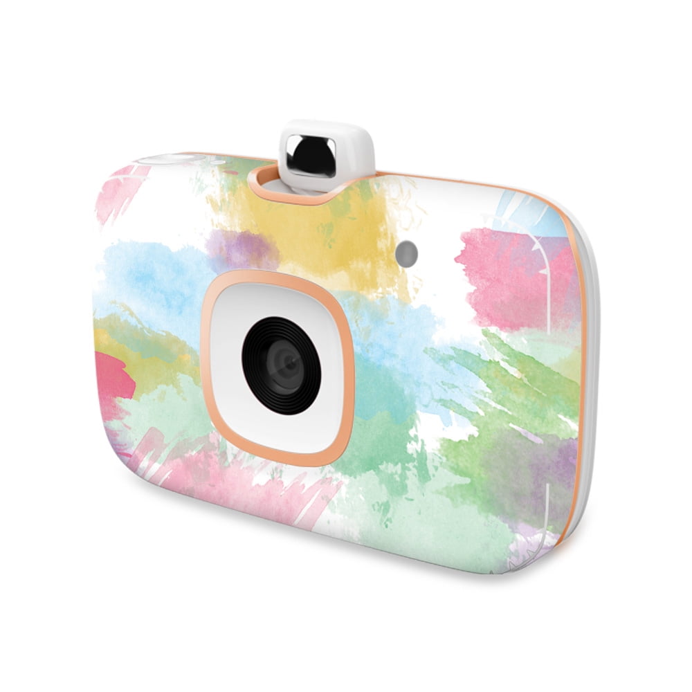Skin Decal Wrap Compatible With HP Sprocket 2-in-1 Photo Printer Sticker Design Watercolor White