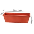 thumbnail image 2 of Rectangular Vegetable Pot Plastic Flower Pot for Herbs Flowers and Seedlings, Deep Planter Box for Balcony Patio Garden Windowsill, Indoor Outdoor Growing Container Green, 2 of 5