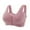01-Pink, variant on DJskiyers Older Women Front Closure Bras Soft Cotton Bralette Padded Everyday Bra Wide Back Sleep Bra