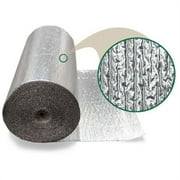 Tempshield BB-STD603 Single Bubble White & Foil Reflective Insulation - 500 Sq Ft Roll