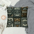 thumbnail image 2 of JRXY Throw Pillow Covers Whiskey Vintage Border Western Frame Retro Font Antique Beer Banner Sign Victorian Baroque for Living Room Bedroom Sofa White, 2 of 5