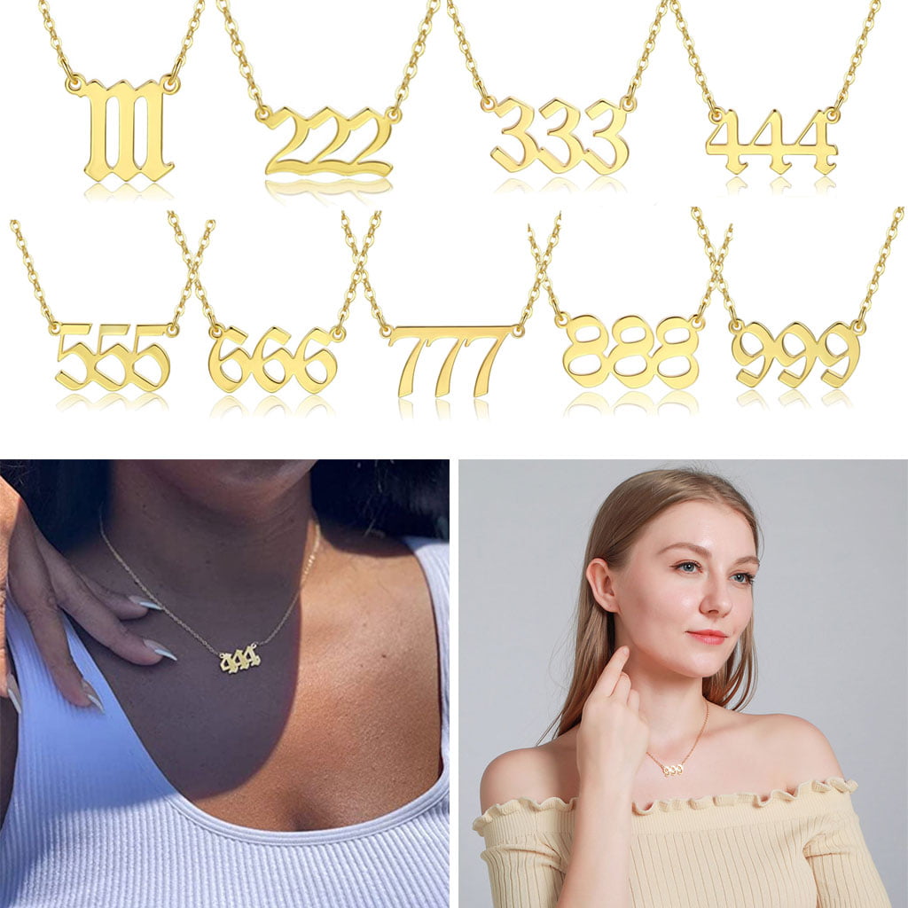 222' Gold Angel Number Necklace - Catalyst & Co