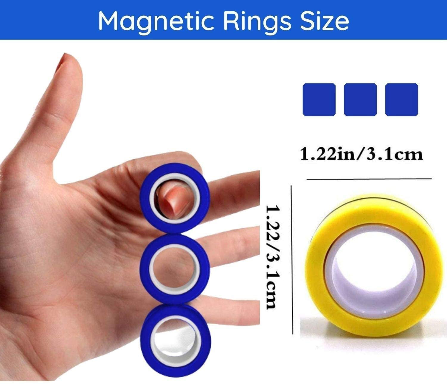 Wholesale Anti Fidget Stress Ring Magnetic Magnetic Finger Spinner Rings  For Adults And Children From Wangfa88, $1.18 | DHgate.Com