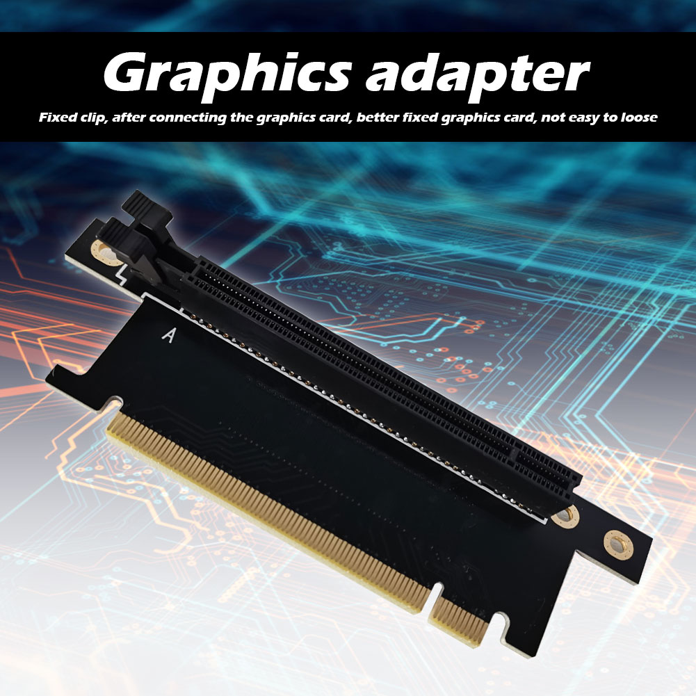 Jocestyle Pcie X16 Riser Card 90 Degree Right Angle Pci Express X16 Graphics Card Adapter Walmart Com