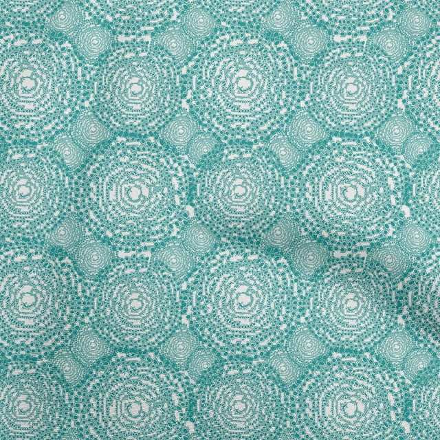 oneOone Tissu en Rayonne Vert Sarcelle Foncé Tissu pour Couture Tissu Imprimé pour Artisanat au Mètre 56 Pouces de Large-R3