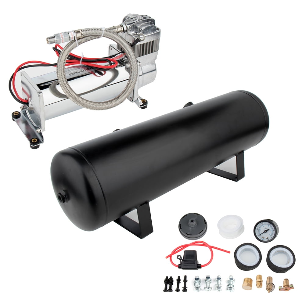 ECCPP 12V Heavy Duty 200PSI Air Compressor+3 Gal Air Tank for Train Car Truck Boat RV