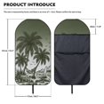 thumbnail image 5 of Bulopur Palm Tree Beach Front Car Seat Towel Universal Soft Breathable Seat Protector for Hiking Non-Slip Towel for Outdoor Car Decor Fit SUV Sedan Truck, 5 of 8