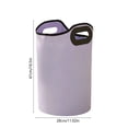 thumbnail image 3 of Kuroiy Foot Soaking Bucket Large Capacity Portable PVC, Foldable Design Heat Preservation, Bottom Drainage Control, 47cm Deep Soak, Beige Purple, Durable, Travel-Friendly, 3 of 6