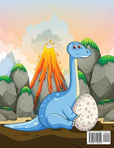 Dinosaurs Activity Book for Kids Ages 4-8: A Fun Kids Workbook Game for Learning, Coloring, Dot to Dot, Mazes and More!
