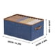 thumbnail image 3 of Caja de almacenamiento, organizador de armario, diseño plegable, para dormitorio, material de lino ligero, 61 x 40 x 30 cm, para espacios pequeños,Wsvlmg, 3 of 7