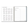 thumbnail image 4 of Baccara Dark Monthly Planner, Baccara Dark Floral Artwork, 10 x 8, Gray/Black/Gold Cover, 12-Month (Jan to Dec): 2024 | Bundle of 2 Each, 4 of 5