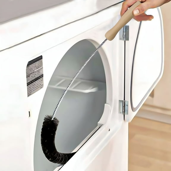 ACDANC Clothes Dryer Lint Vent Trap Cleaner Brush Gas Electric Fire Prevention Exhaust Refrigerator Dryer Vent Cleaner Kit Dryer Lint Brush Vent Cleaner (Black)