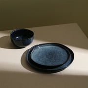 Stone Lain Mirella 12-Piece Dinnerware Set Stoneware, Blue