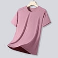 thumbnail image 6 of NIEWTR Mens Workout Shirts Quick Dry Athletic Running T-Shirts Short Sleeve Cooling Moisture Wicking Gym Active Tee Tops（Pink,2XL), 6 of 9