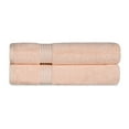 thumbnail image 2 of BNM Egyptian Cotton Luxury 2 Piece Bath Sheet Set, Peach, 2 of 5