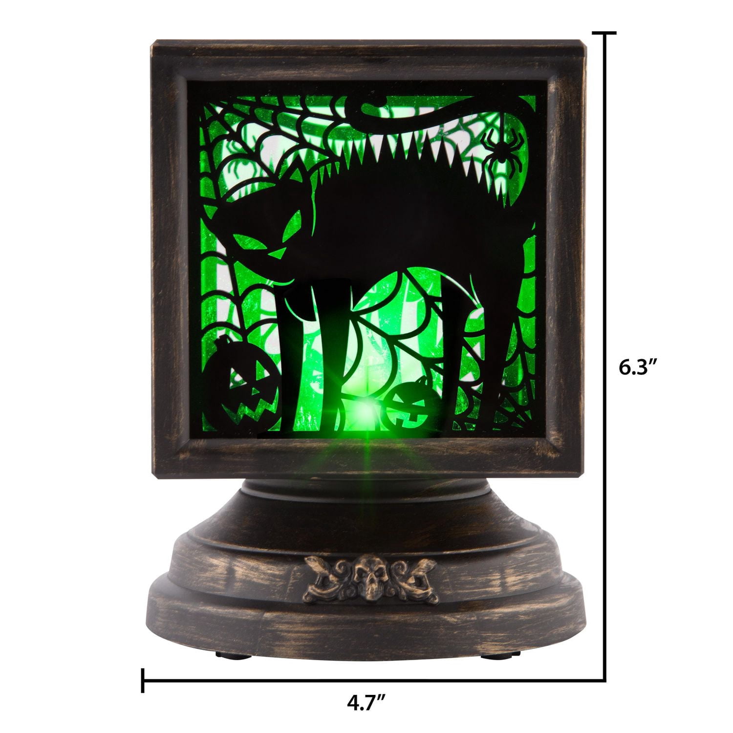 Halloween Lightshow Projection CubeXCube Black Cat Scene (Green)