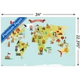 thumbnail image 3 of Map - Cartoon Wall Poster, 22.375" x 34", 3 of 3