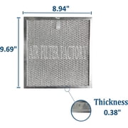 Air Filter Factory Replacement for V03509 SV03509 AP5613859 643001 64000 1173134 Broan Aluminum Filters 2-Pk
