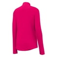 thumbnail image 6 of Womens PosiCharge Competitor 1/4-Zip Lightweight Polyester Pullover Pink Raspberry 4X-Large, 6 of 8