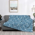 thumbnail image 2 of Naloa Nautical Flannel Blankets - Thick and Warm Blanket for Winter, Soft Fuzzy Plush King Blanket for All Seasons40"x30", 2 of 6