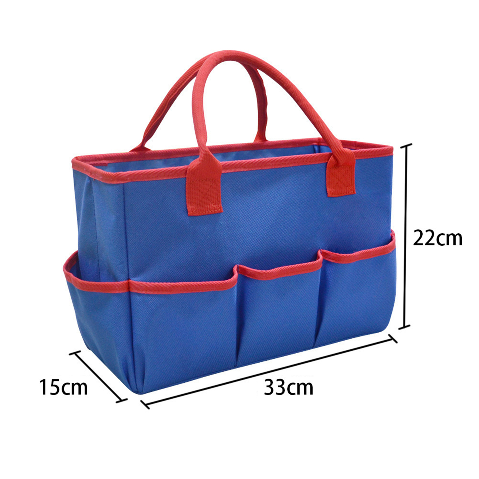 Mosey Art Supplies Tote Bag with Pockets Oxford Cloth Heavy Duty Portable Handle Folding Artist Crafts Tool Storage Handbag Organizer Caddy