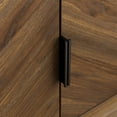 thumbnail image 6 of Nathan James Izsak Walnut Media Console, TV Stand Cabinet with Storage for Living Room, Dining Room or Entryway, 6 of 7