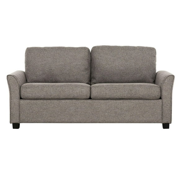 Honor 72 in. Dark Grey Loveseat Sleeper Sofa Bed with USB