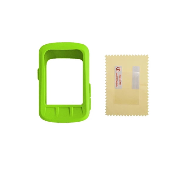 Soidarity Funda protectora para ordenador de bicicleta, funda impermeable para cronómetro, accesorios a prueba de golpes, Protector de pantalla Ciclismo Verde