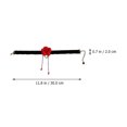 thumbnail image 4 of 2PCS Ribbon Female Necklace Red Rose Clavicle Chain Neck Chain(Black Red), 4 of 8