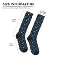 thumbnail image 2 of Lsque Christmas Snowflakes1 Pattern Sport Compression Socks for Men & Women 15-20 mmHg Knee High Nurse Pregnant Running Medical and Travel Athletic, 2 of 6